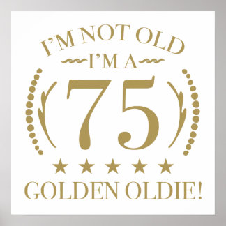 Affiche 75e anniversaire Golden Oldie
