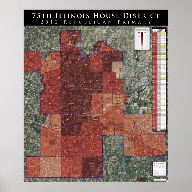Affiche 75th Illinois House District - Rep. Primaire 2012 (Devant)
