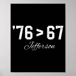 Affiche 76 > 67 Jefferson, Six Seven Mème 