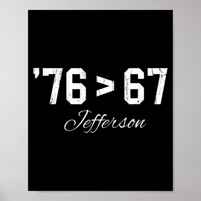 Affiche 76 > 67 Jefferson, Six Seven Mème  (Devant)
