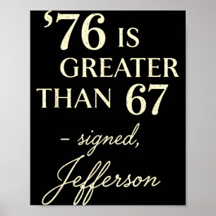 Affiche 76 Supérieur à 67 Thomas Jefferson Histoire Amusan