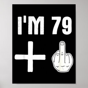 Affiche 79 1 - Citation d'anniversaire humoristique 80 ans