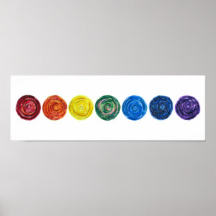 Affiche 7 illustration de clairière de Chakras #1
