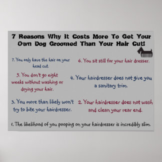 Affiche 7 Raisons Pour Lesquelles Il Coûte Plus cher De Gr