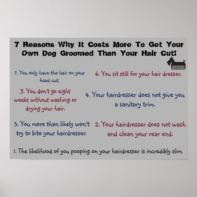 Affiche 7 Raisons Pour Lesquelles Il Coûte Plus cher De Gr (Devant)