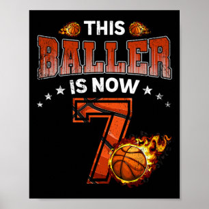 Affiche 7e anniversaire Boys Joueur de basket-ball Cadeaux