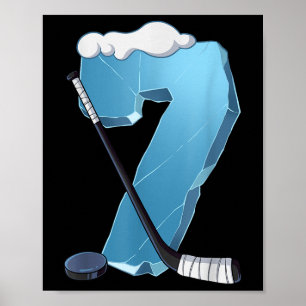 Affiche 7e anniversaire de hockey sur glace