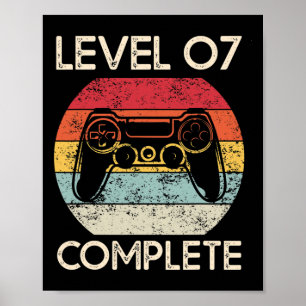 Affiche 7e anniversaire de Mariage Couples Husbynd Gamer F