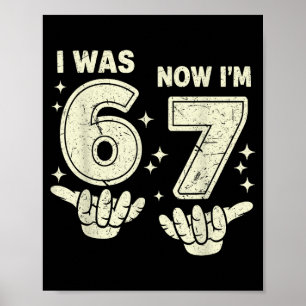 Affiche 7e anniversaire était 6 7 six sept 6 7 mème enfant