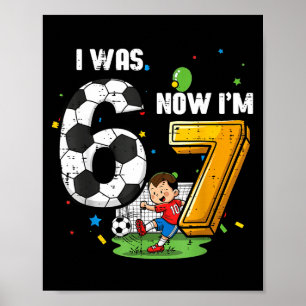 Affiche 7e anniversaire était 6 7 soccer 67 mème garçons e