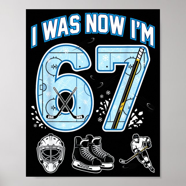 Affiche 7e anniversaire J'avais 6 ans Je suis 7 Six Sept 6 (Devant)