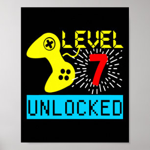 Affiche 7e anniversaire T Shirt Boys Video Game Gamer Boys
