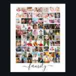 Affiche 80 Photo Collage Famille personnalisée<br><div class="desc">Créer un collage photo poster personnalisé de Ricaso - ajouter 80 photos individuelles pour réaliser un collage photo de 80 impression</div>