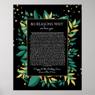 Affiche 80 raisons pour lesquelles nous vous aimons sarcel