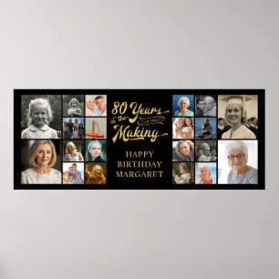 Affiche 80e anniversaire 20 Photos 80 ans à venir