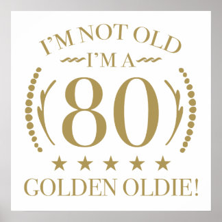 Affiche 80e anniversaire Golden Oldie