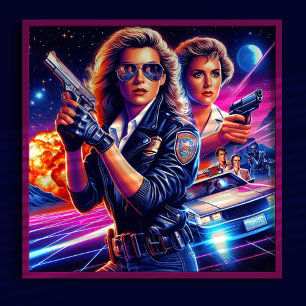Affiche 80's Action Girls