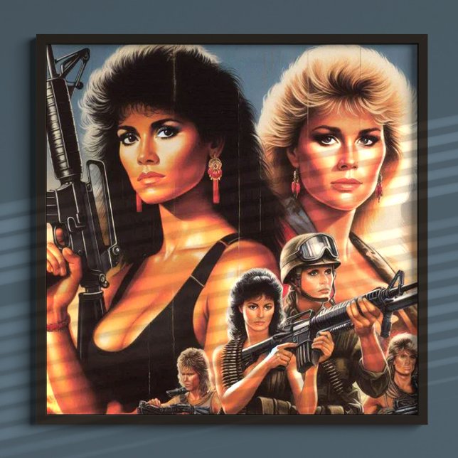 Affiche 80's Action War Girls (Créateur téléchargé)