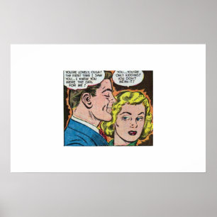 Affiche 80s âge d'or Horreur bandes dessinées vintages