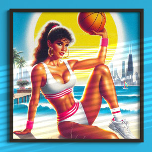 Affiche 80s Athletic Girl