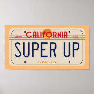 Affiche 80's California SUPER UP License