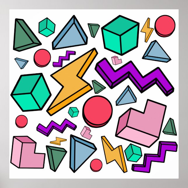 Affiche 80s esthétique Vintage rétro (Devant)