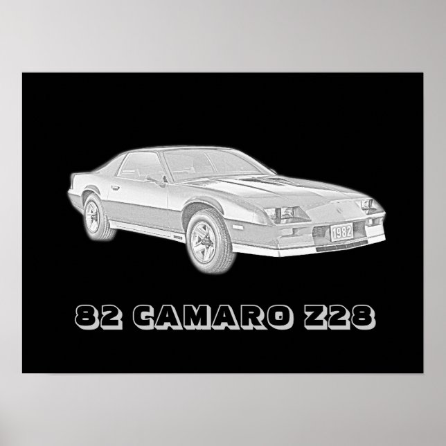 Affiche 82 Camaro Z28 (Devant)