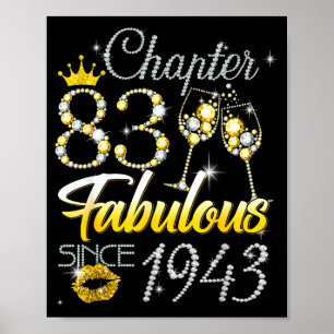 Affiche 83e anniversaire reine chapitre 83 fabuleux depuis