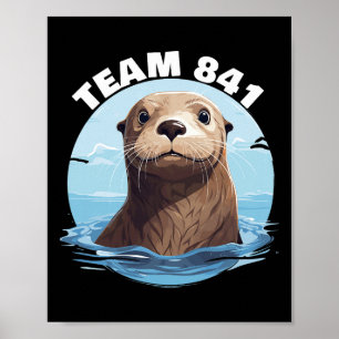 Affiche 841 Loutre de surf 841 Équipe de loutre 841 Loutre