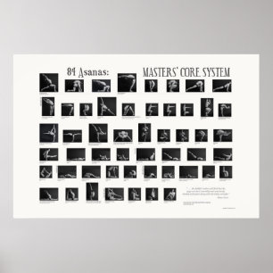 Affiche 84 Asanas: Masters' Core System