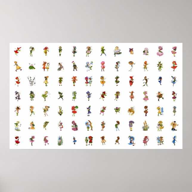 Affiche 84 Enfants à fleurs (Devant)