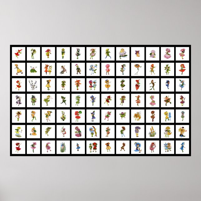 Affiche 84 Enfants à fleurs (Devant)