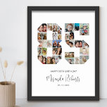Affiche 85e anniversaire Numéro 85 Photo personnalisée Col<br><div class="desc">Célébrez le 85e anniversaire avec cette affiche personnalisée de collage photo numéro 85. Ce cadeau personnalisable est également parfait pour un anniversaire mariage. C'est une excellente façon de présenter des souvenirs précieux de votre vie de mariage et de marié. L'affiche comporte un collage de photos qui capturent ces moments spéciaux,...</div>