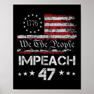 Affiche 8647 Anti Trump Impeach Trump Impeach 47 Résister