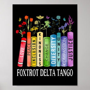 Affiche 8647 Foxtrots Tangos Deltas Livre Fleur Résiste Bo