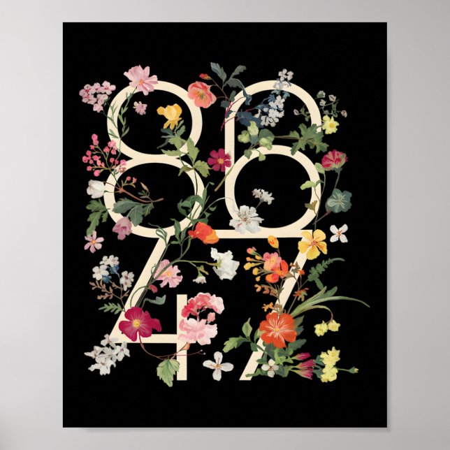 Affiche 8647 Résister Subtil Floral Foxtrot Delta Tango Pr (Devant)