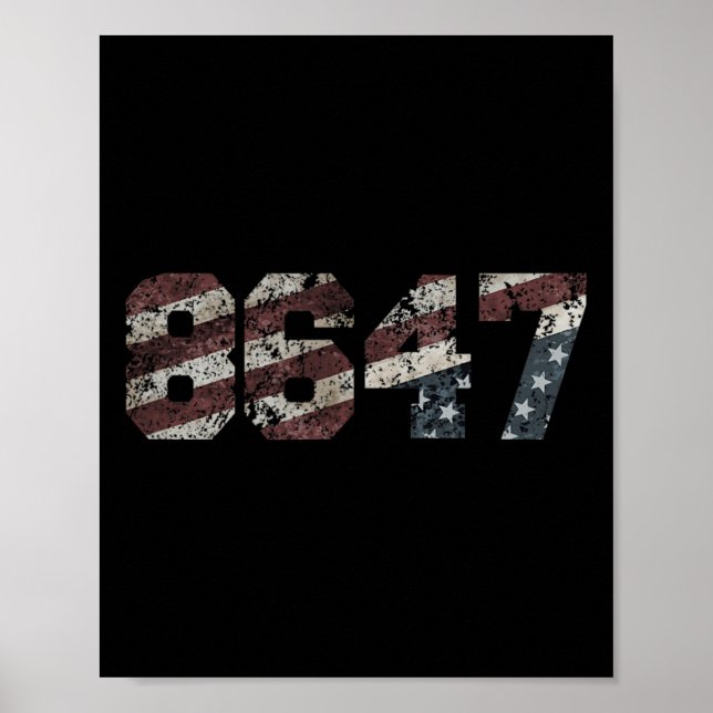 Affiche 8647 Style Drapeau Distressé (Devant)