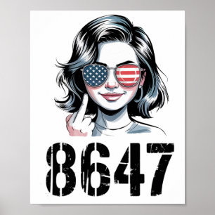 Affiche 86 47 Anti Trump Drôle 8647 Anti-trump Femmes