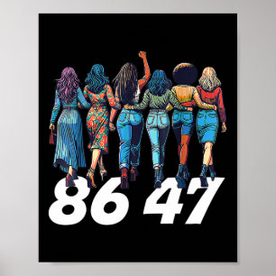 Affiche 86 47 Anti Trump Drôle Femmes Filles
