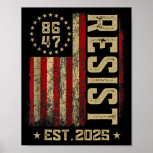 Affiche 86 47 Anti Trump Résiste à l'échec Trump Impeach 4