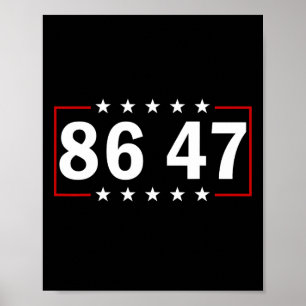 Affiche 86 47 Anti-trump Subtil Anti Trump 8647 