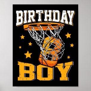 Affiche 8 Anniversaire Basketball Garçon 8 Anniversaire Ba