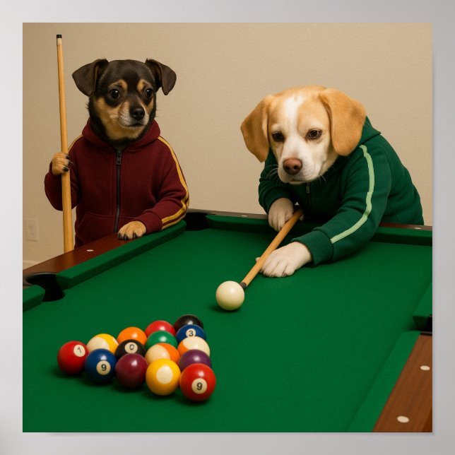 Affiche "8-Ball Break" (Devant)