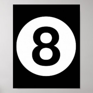 Affiche 8 Billard Billard Billard Billard Costume de table