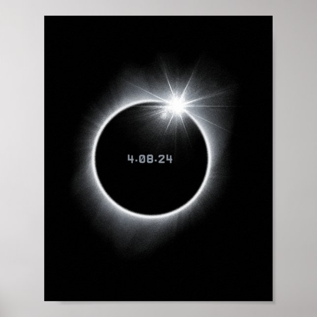 Affiche 8 Éclipse solaire totale 2024 (Devant)