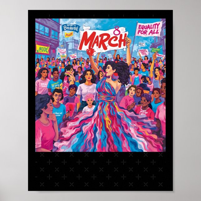 Affiche 8 mars Manifestation pour l'autonomisation des fem (Devant)