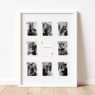 Affiche 8 Photo Collage Quelle Chance Nous Avons Cartes à