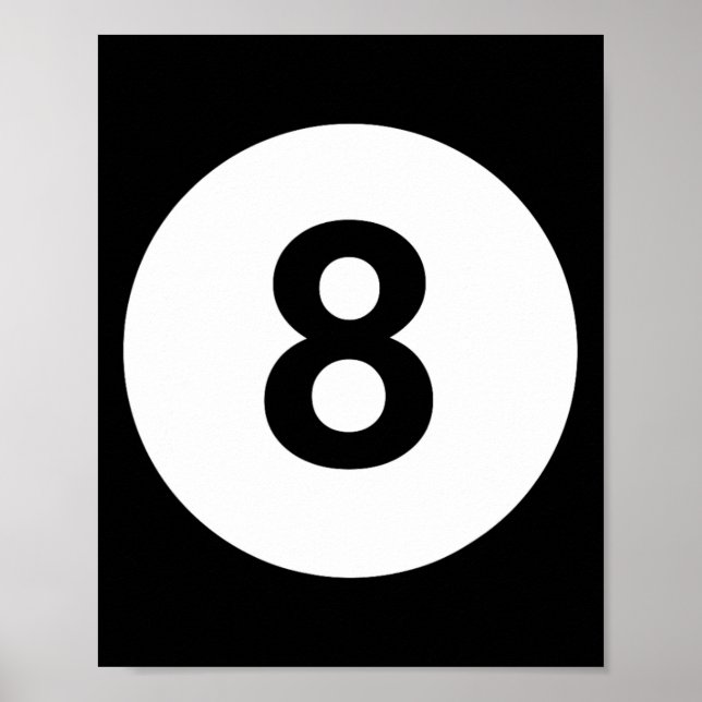 Affiche 8 Pool 8 Billiards Costume Lazy Halloween Groupe M (Devant)