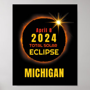 Affiche 8 Total 2024 Éclipse solaire 2024 040824