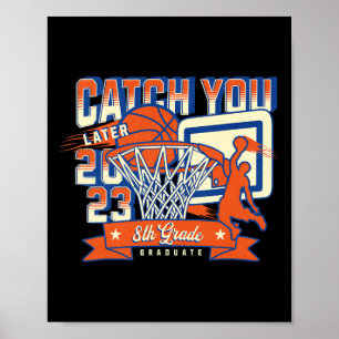 Affiche 8e année de basket-ball 2023 collège